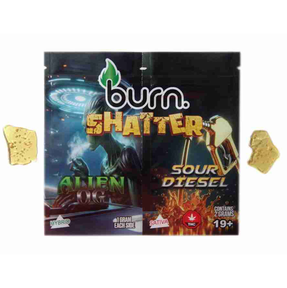 2g Shatter Pack by Burn - Alien OG & Sour Diesel