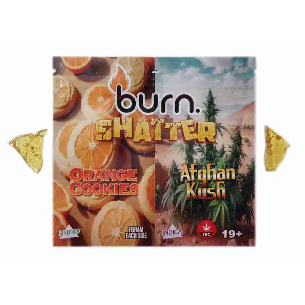 2g Shatter Pack by Burn - Orange Cookies & Afghan Kush