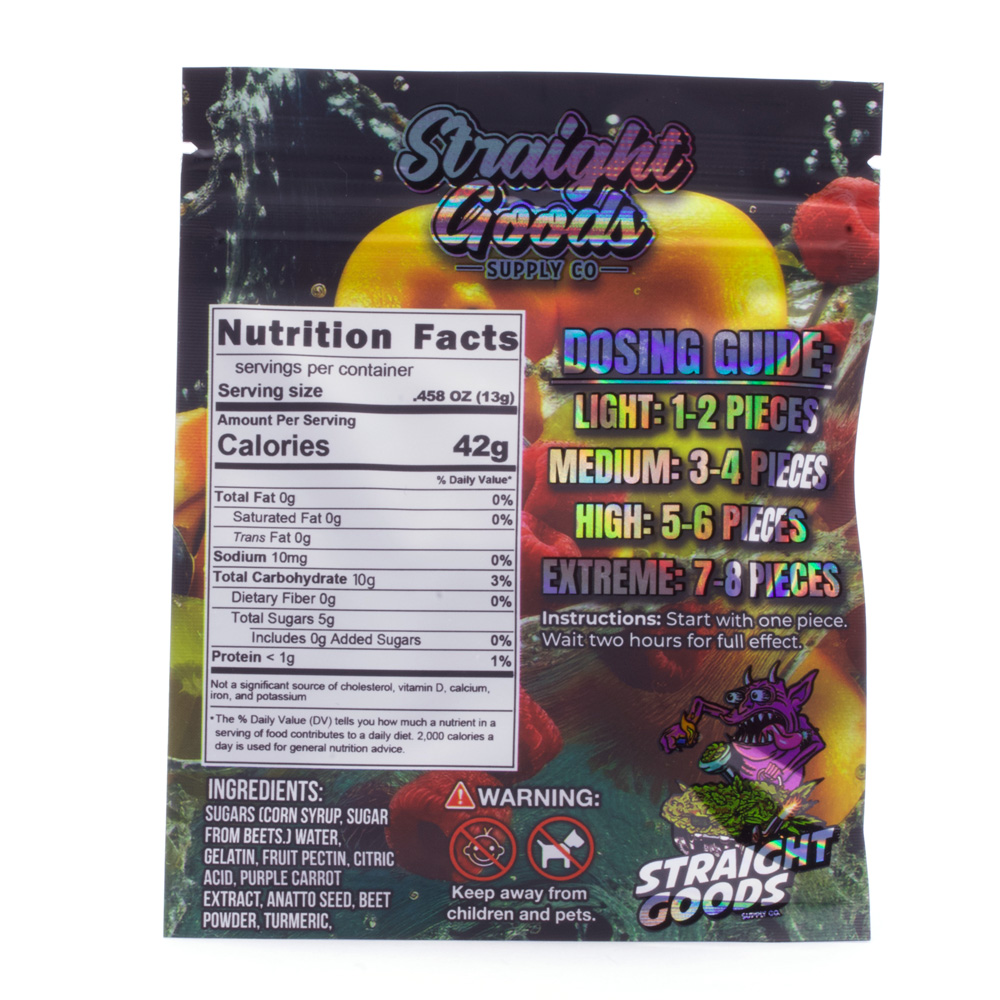 500mg Straight Goods Co. Gummies